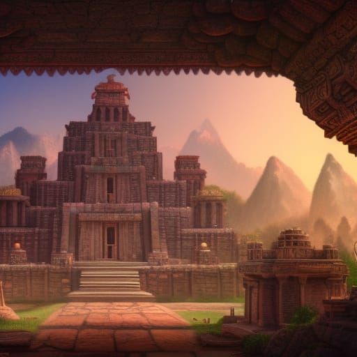 Hidden Temple Concept Art in Unreal Engine