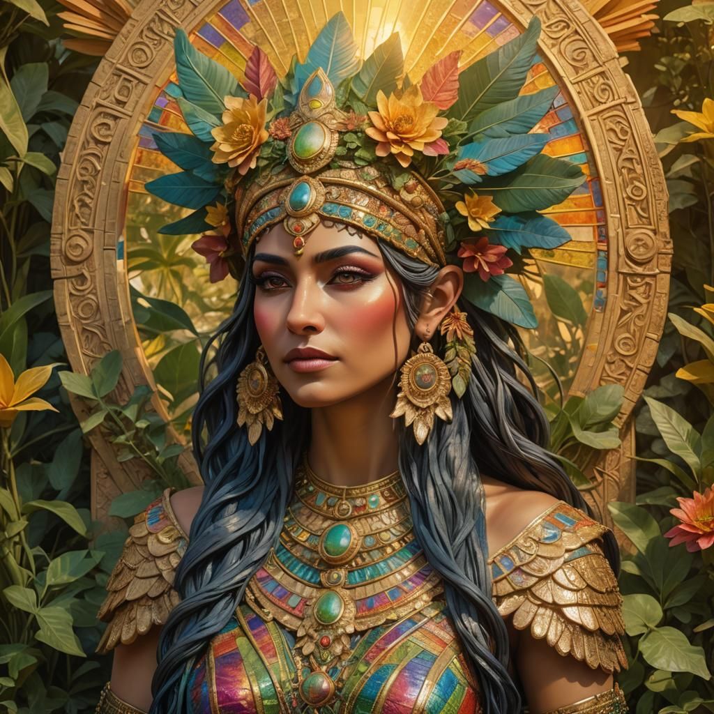 Surreal Goddess of the Mesopotamian Rainbow