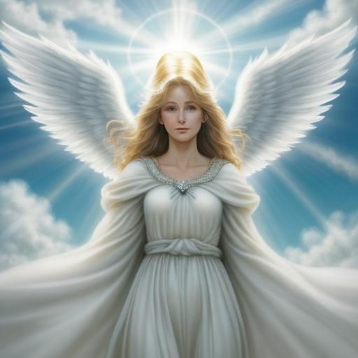 Ethereal Angel in Divine Light