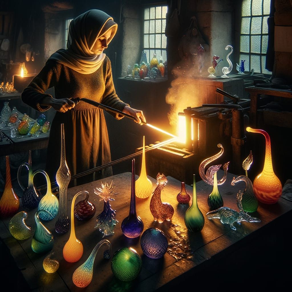Magical Glassblower Creates Fantastical Creatures in Enchant...