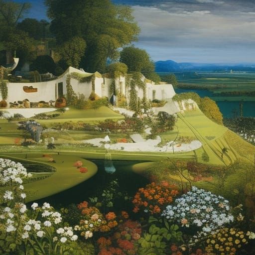 Visceral Organic Surrealism with Triadic Colors