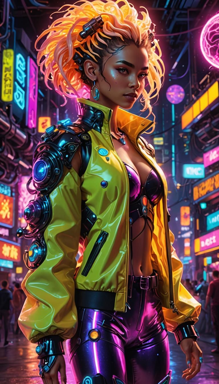 Chimera Girl in Science Fantasy Style