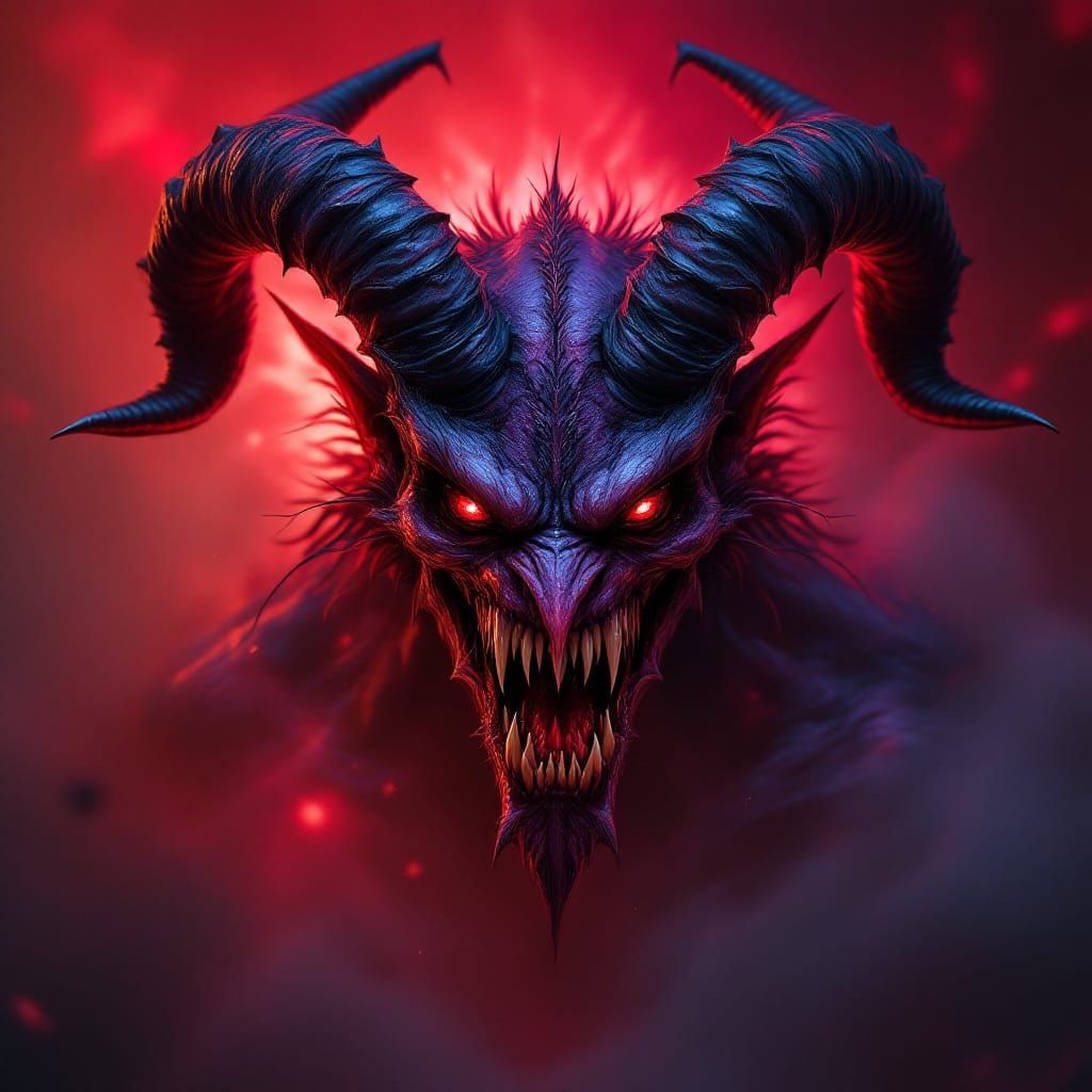 Demonic Creature in Fantasy Concept Art Style