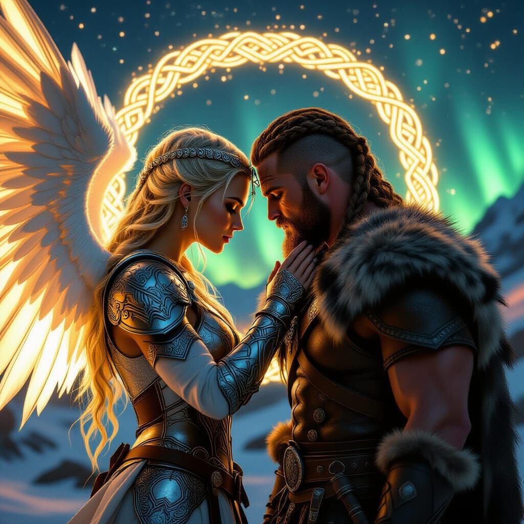 Valkyrie and Viking: Endless Love in Nordic Night