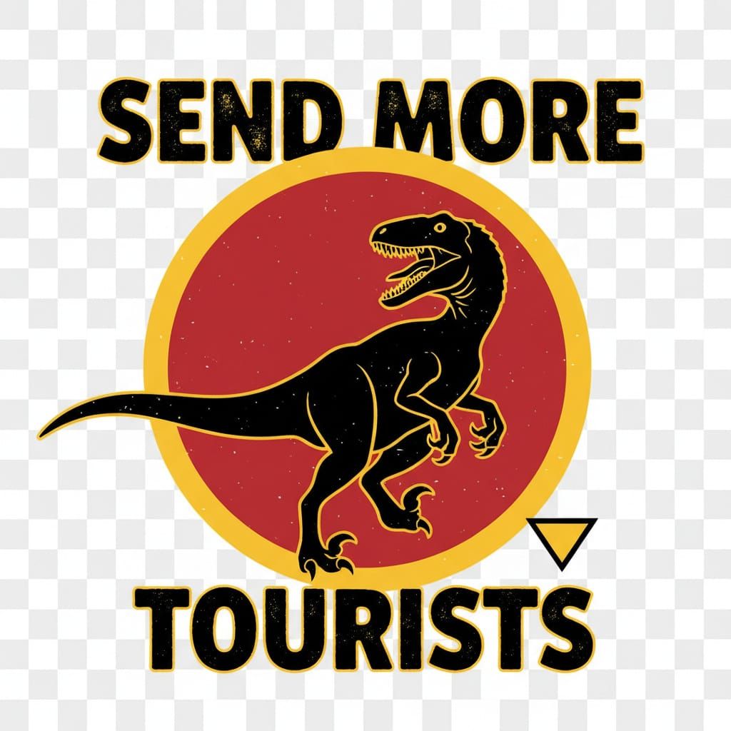 Dinosaur Park Parody T-Shirt Design