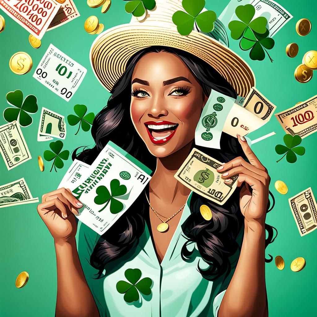Happy lottery winner: Lady Luck ππΈπͺ