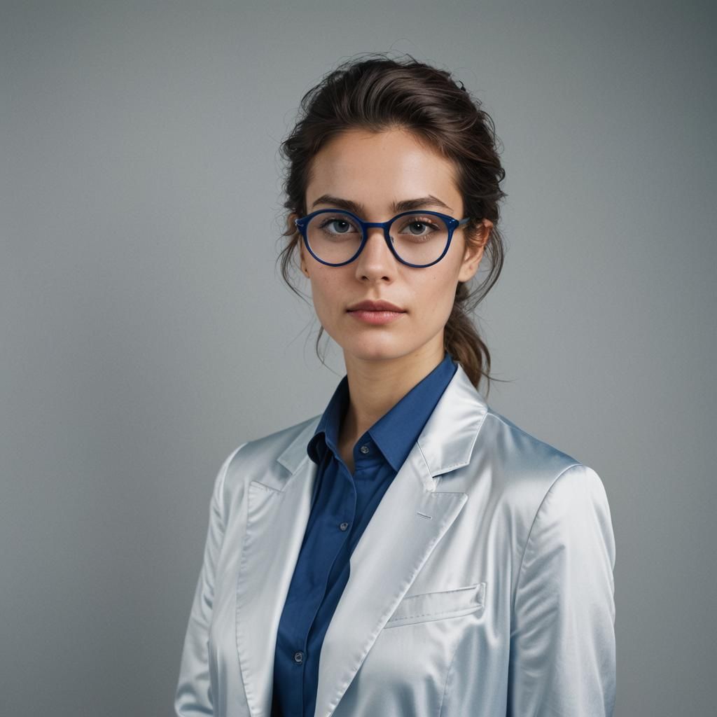 Beautiful Eurasian Woman in Chic Polaroids