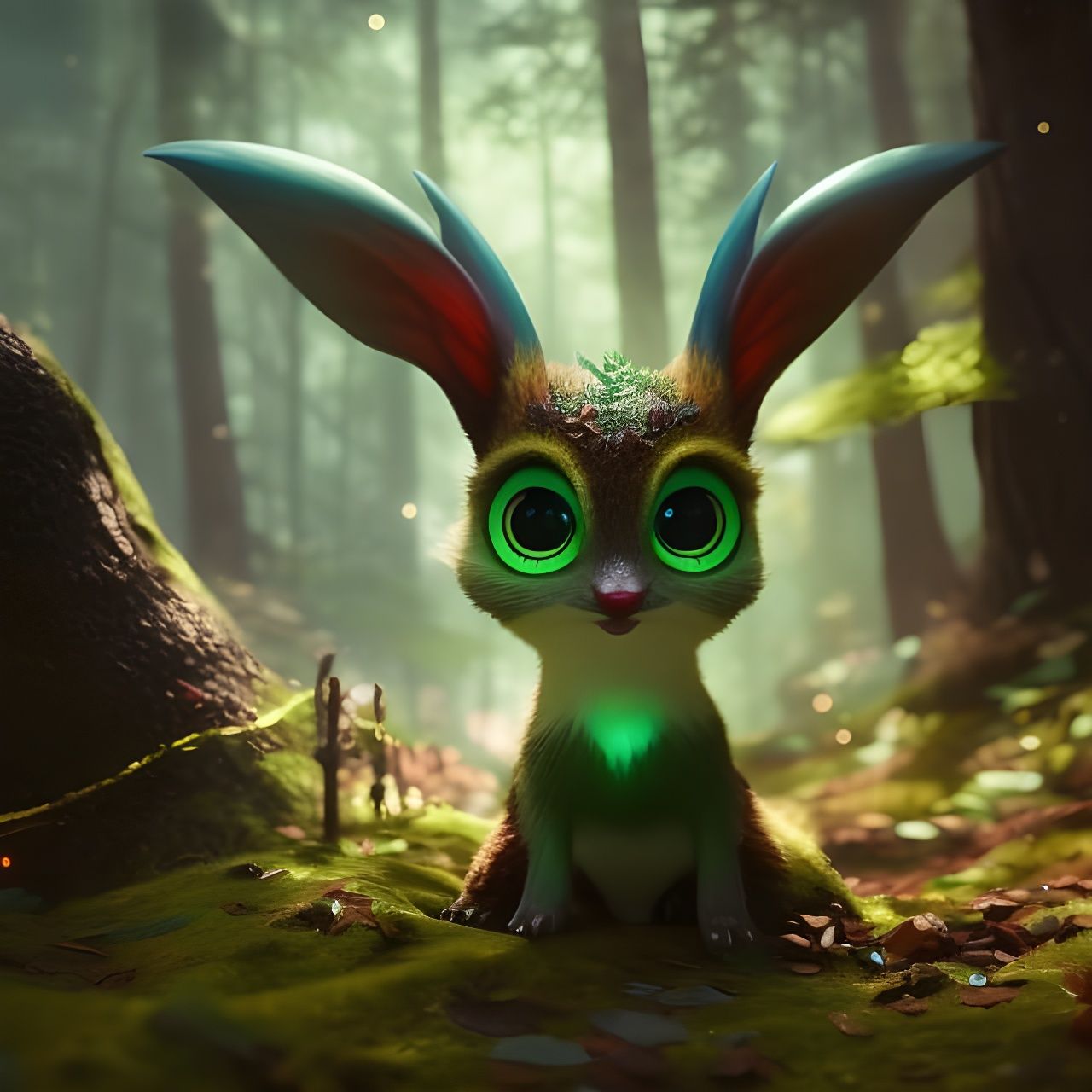 Cute creature from the woods