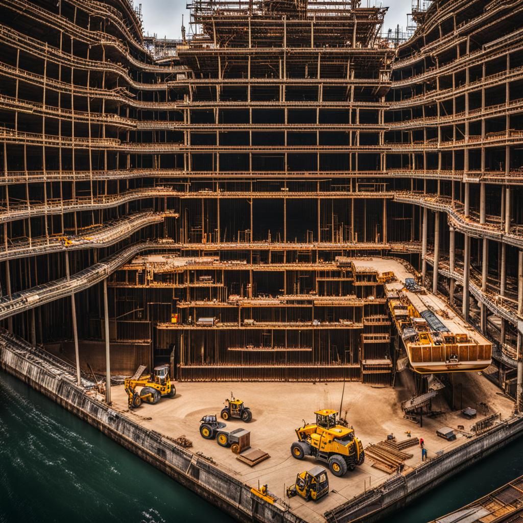 Giant Boat Construction Site
