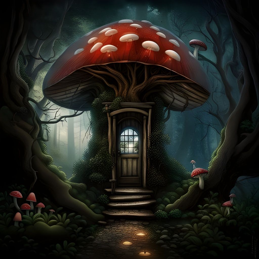 Magical Treehouse Archway to Secret Door