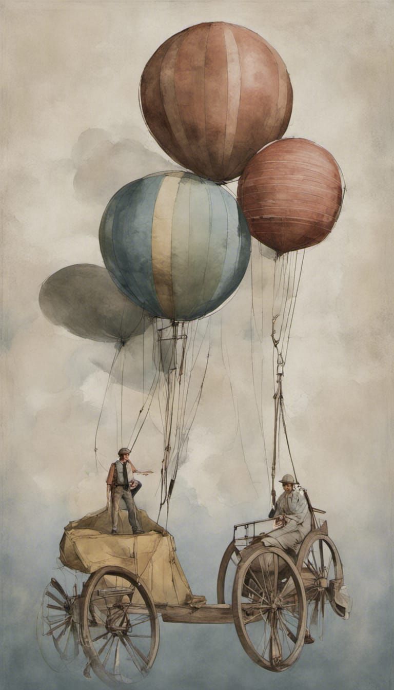 Cars Launched by Trebuchet with Balloons