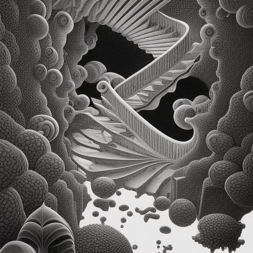 Surreal Architecture in Aetherpunk Style