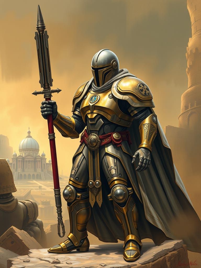 Warforged in Art Nouveau Style