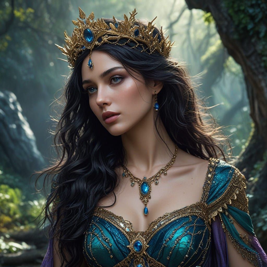 Goddess of Radiance in Dystopian Ruin