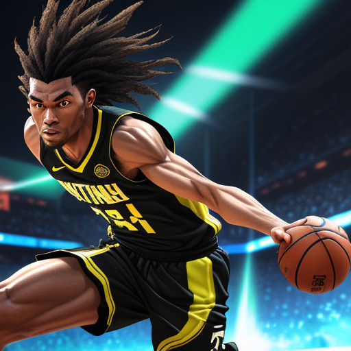 Hyper-Realistic Anime Athlete in Motion