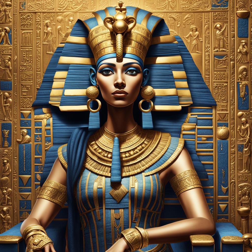 Cleopatra as Egyptian Goddess in Ancient Art