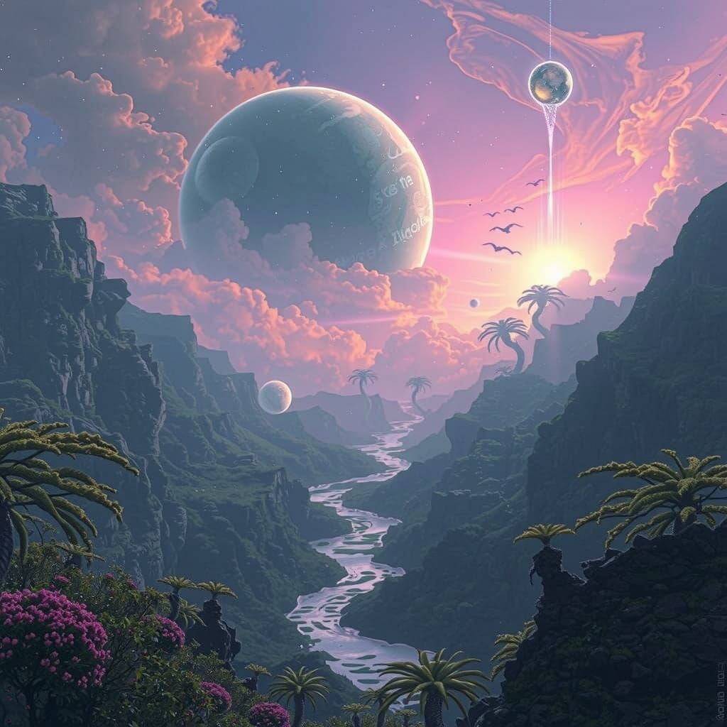 Ethereal Dreamscapes on a Distant Alien World