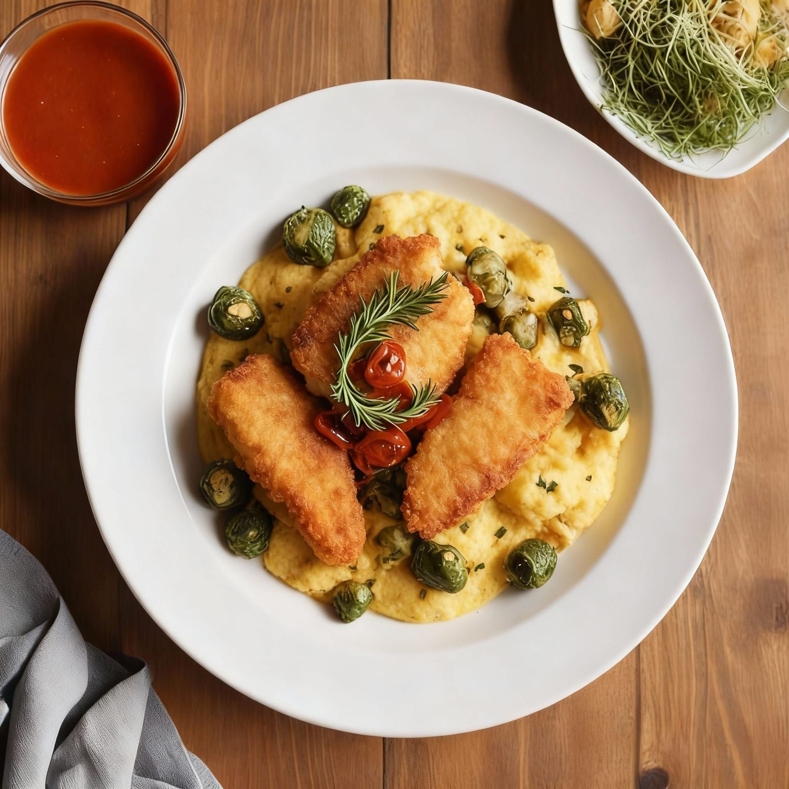 Barbados National Dish: Cou Cou and Fried Flying Fish