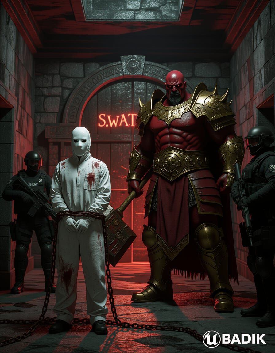 Atmospheric Asylum Scene with Shao Kahn in Unreal Engine