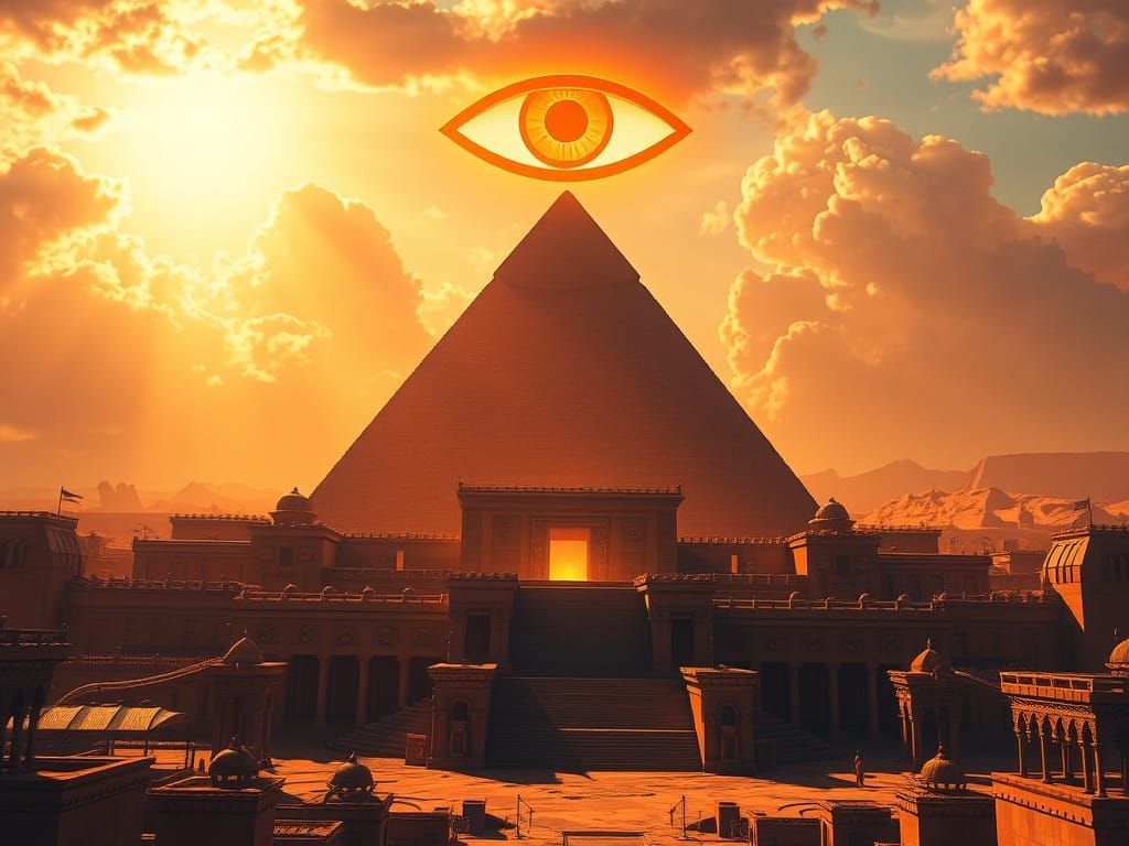 Egypt temple pyramid of Ra