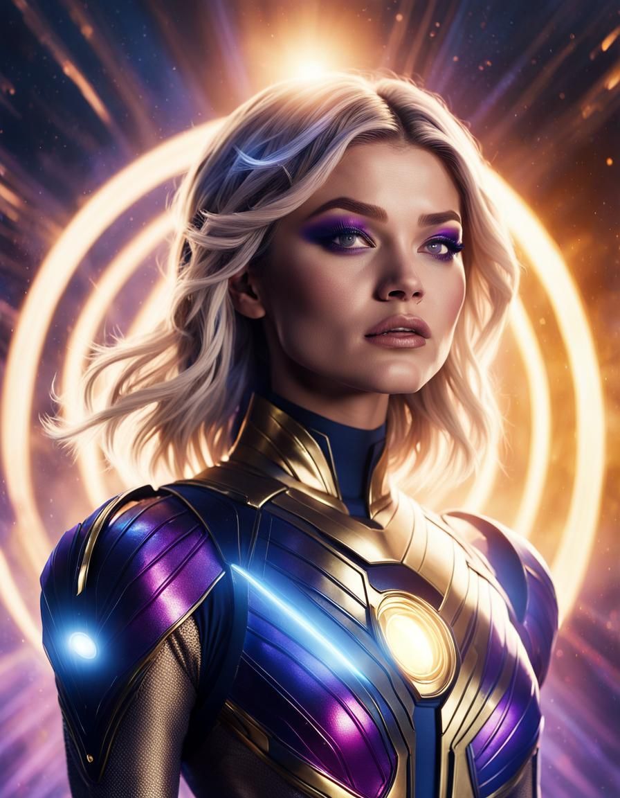 Saturn Girl Imra Ardeen Superhero Portrait