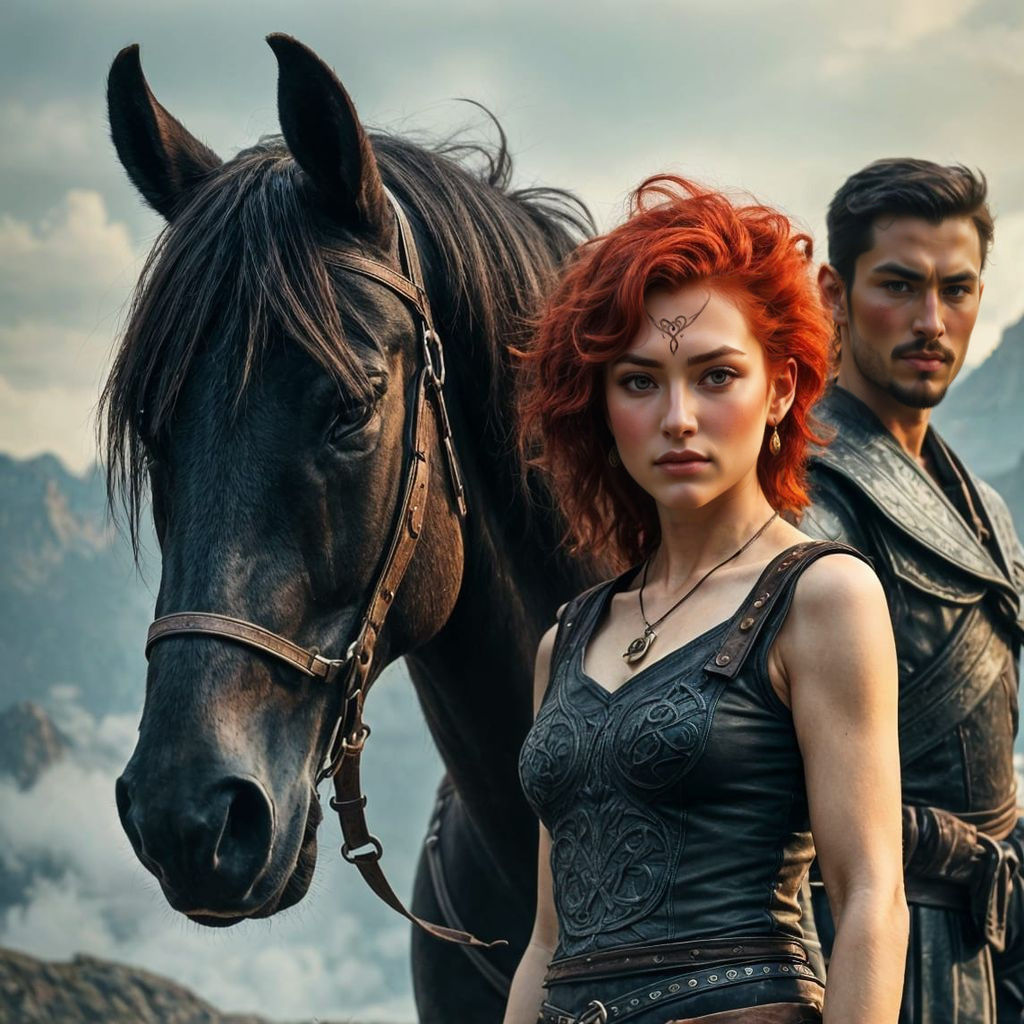 Celtic Woman, Warrior and Horse in Ancient Greece