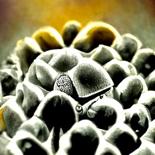 Pollen Grain Under Electron Microscope