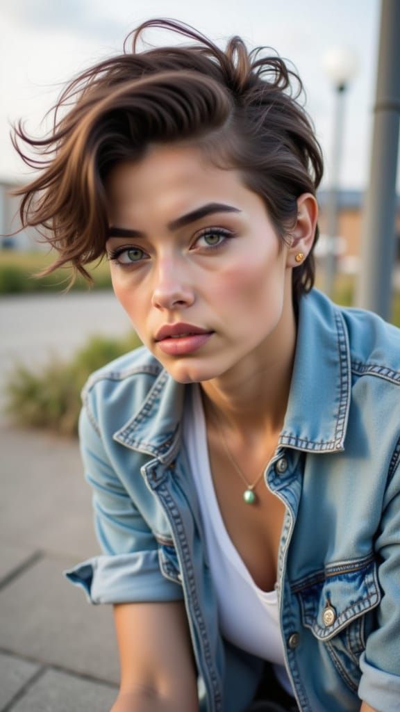 Hyper-realistic Portrait of a Young Woman