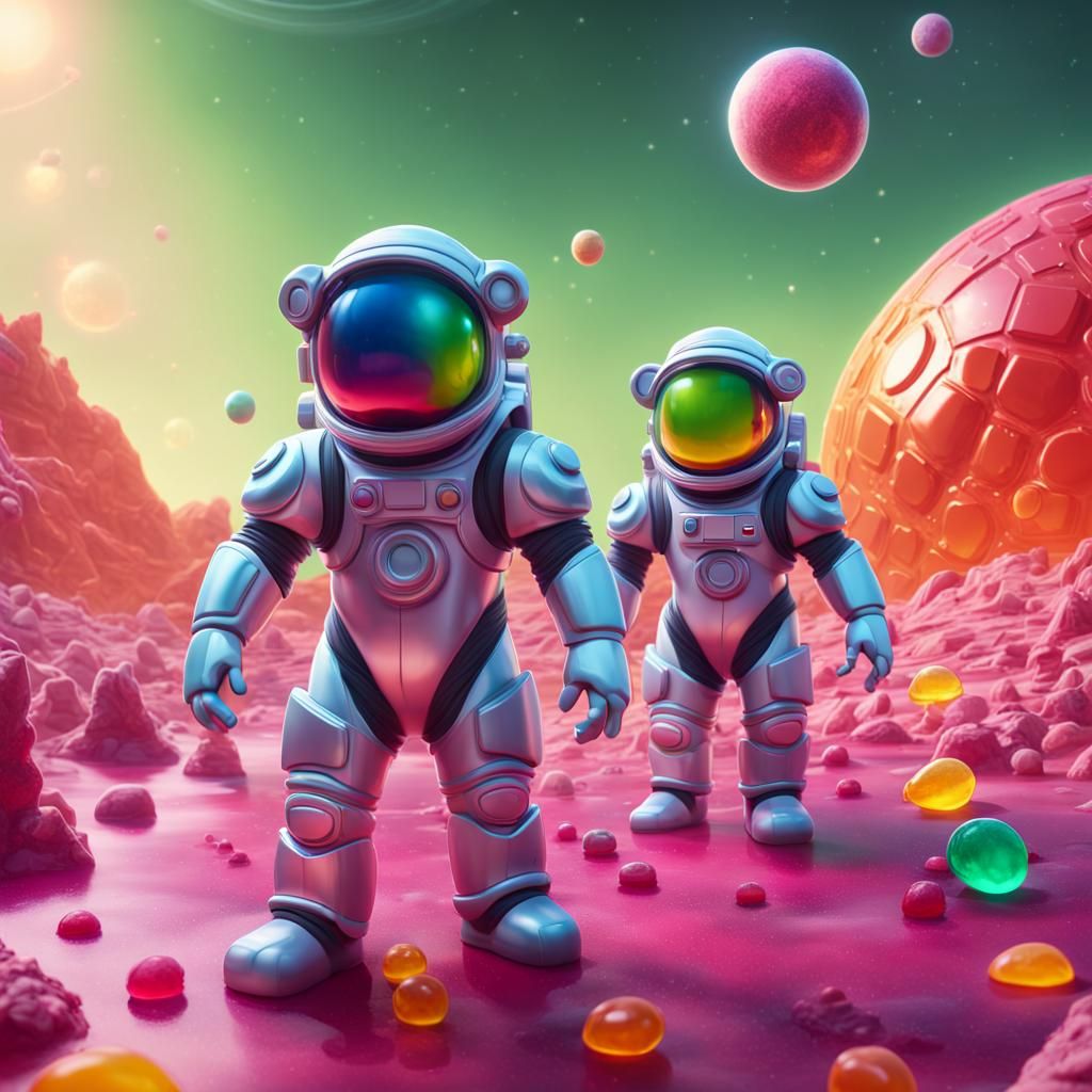 Gummy Bears Explore Candy Planet in 3D
