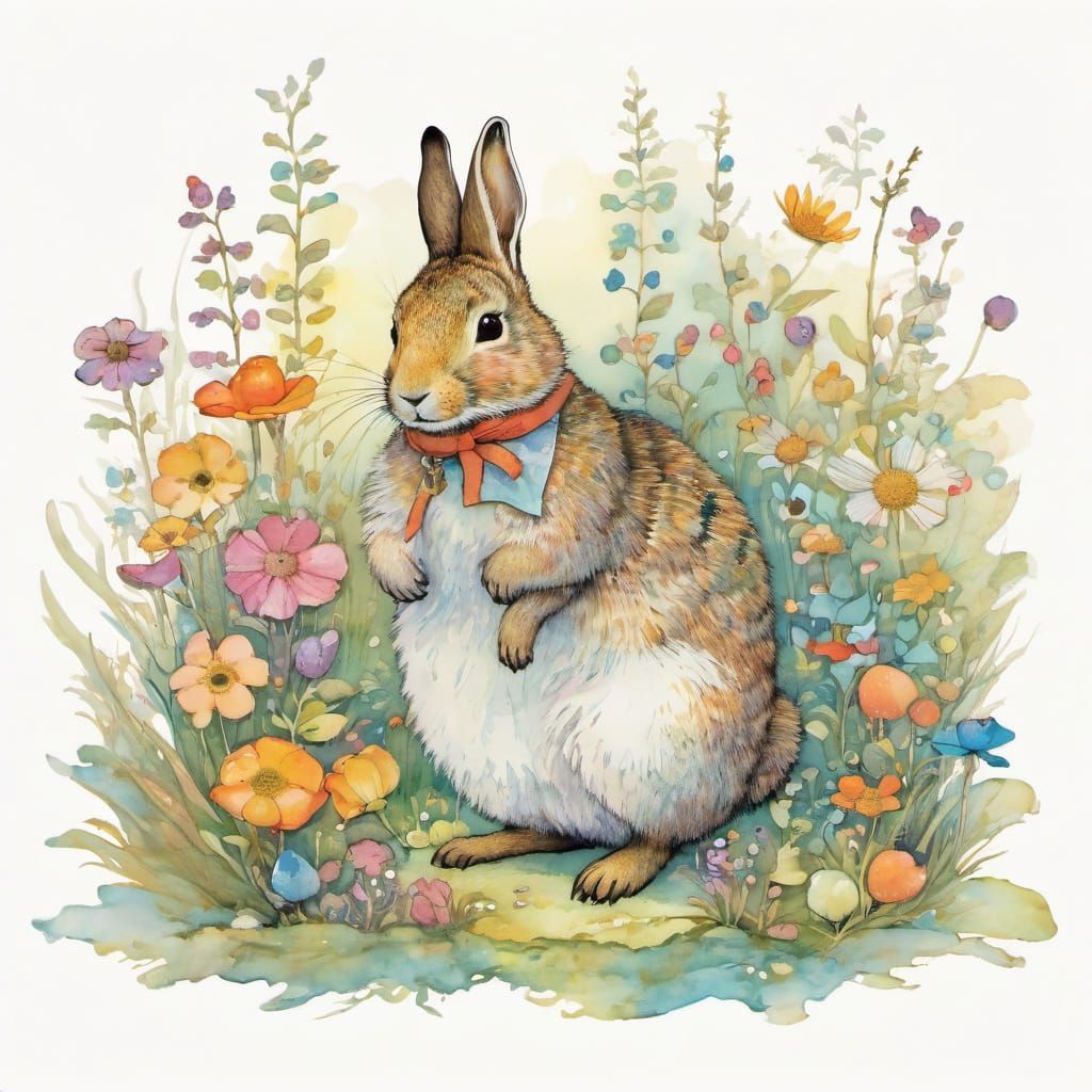 Whimsical Creatures in Vibrant, Colourful Style