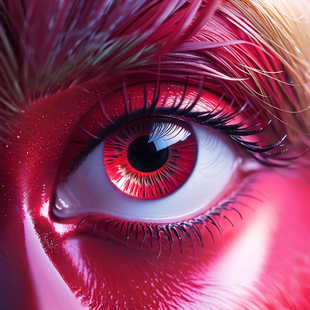 Striking Monochromatic Red Field