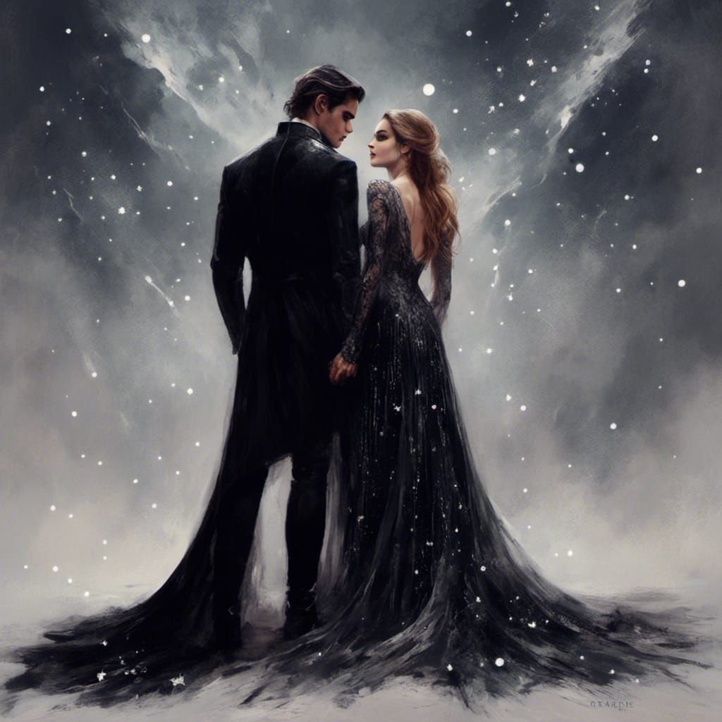 Starlight Couple in Macabre Style