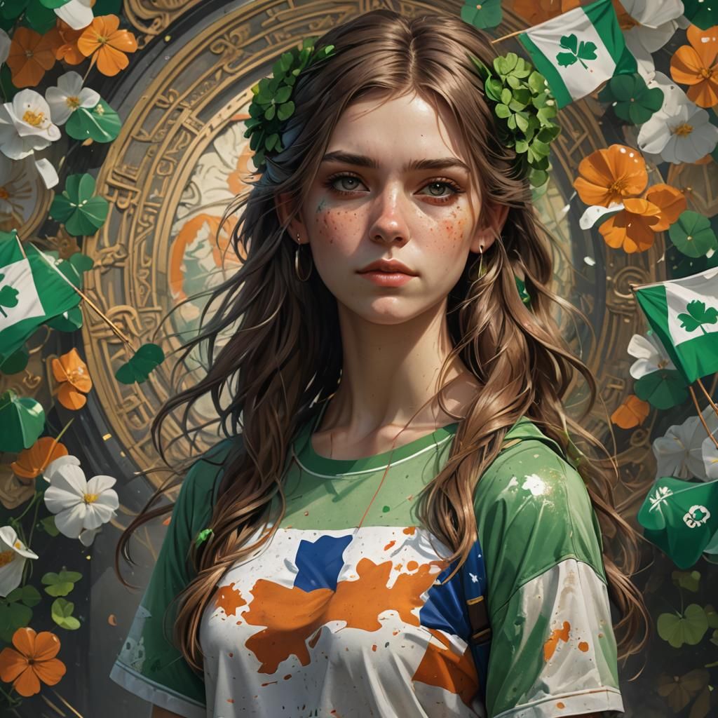 Irish Girl Portrait in Artgerm Style, 8K