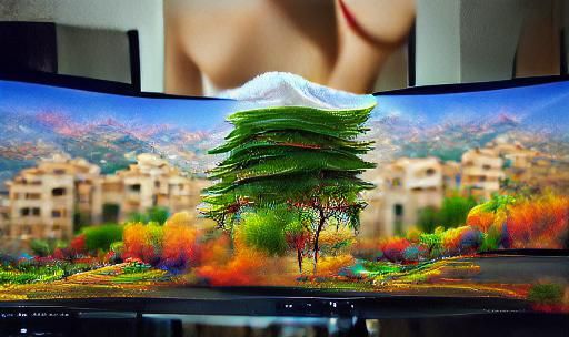 Lebanese Landscape: Hyperrealistic Digital Matte Painting