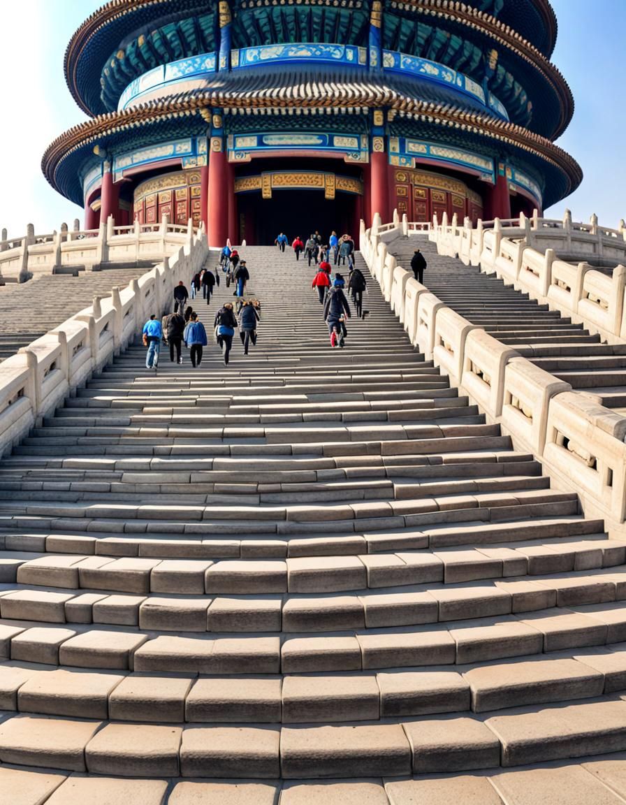 Temple of Heaven Ascent, Beijing China