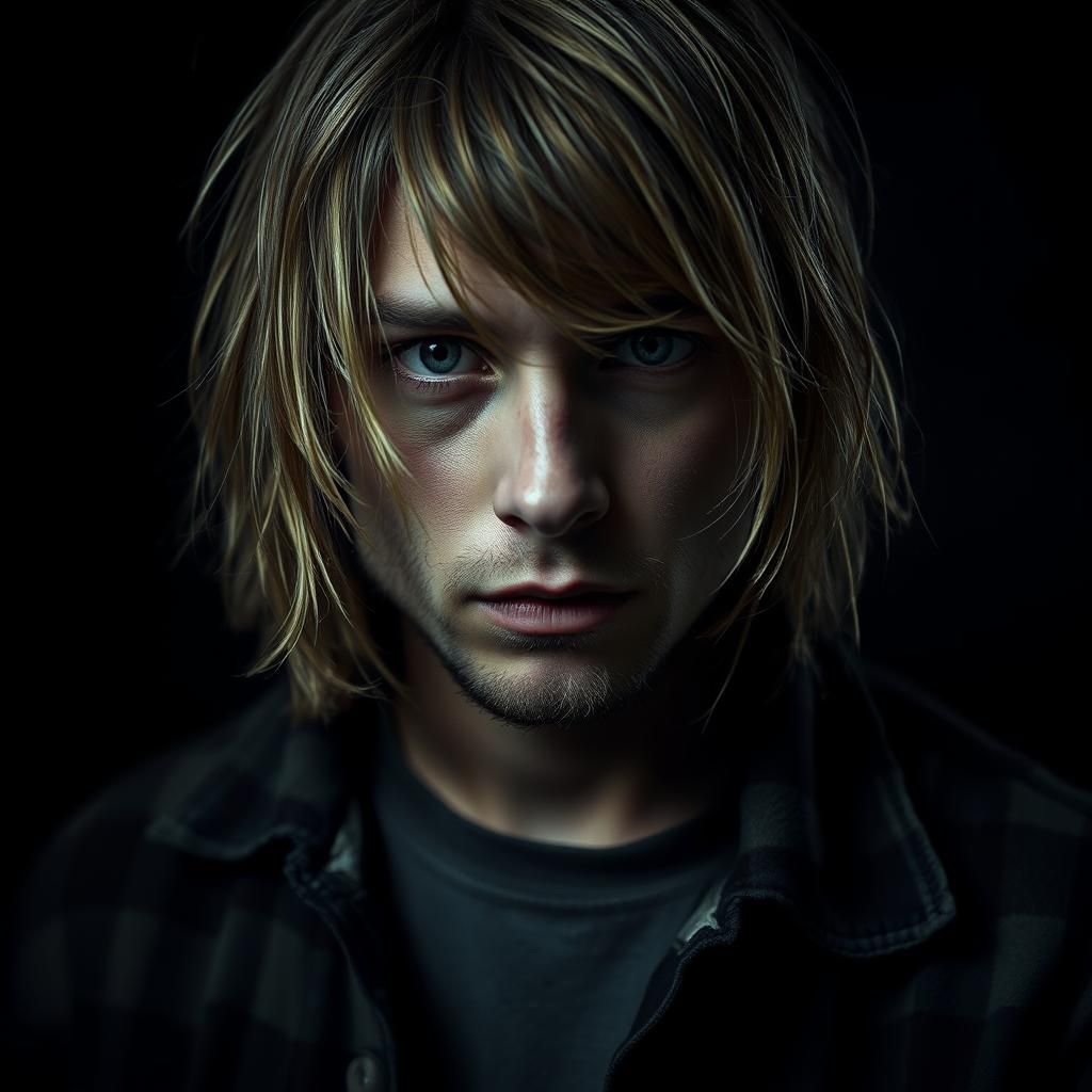 Intense Portrait of a Young Man in Baroque Style