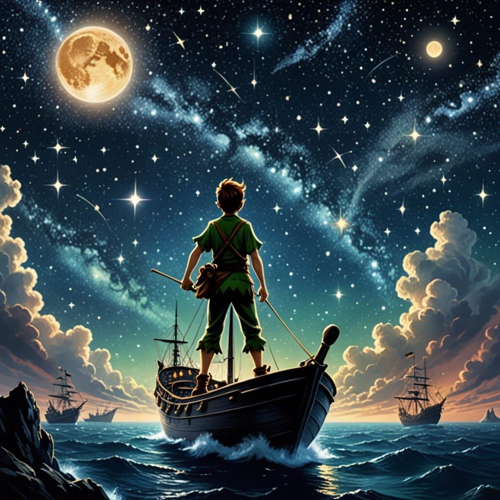 Peter Pan Sails Among the Cosmos