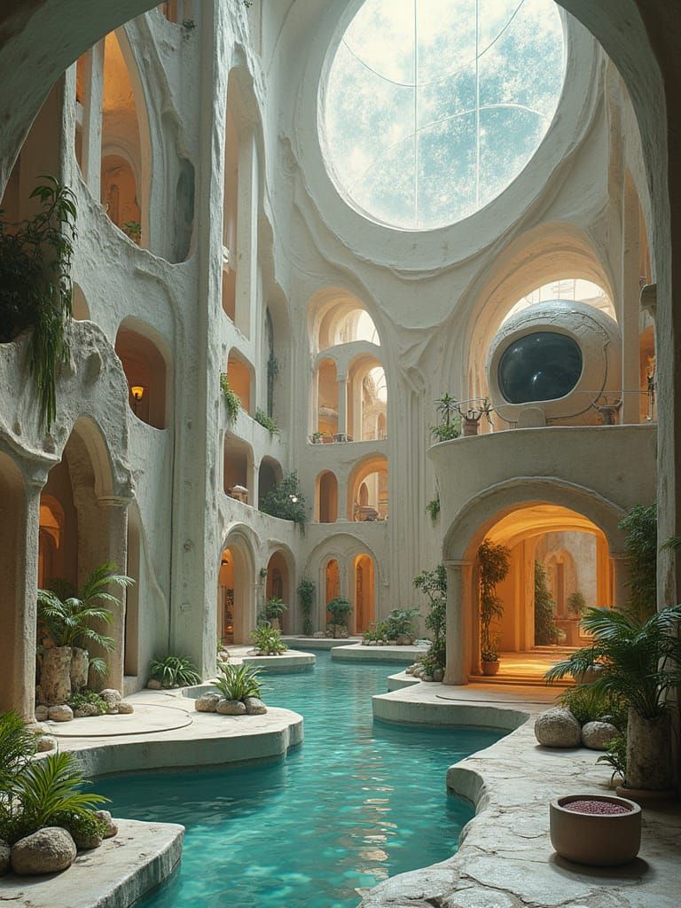 Diatomaceous Modernism Inflatable Ceramic Earthly Whirlingto...