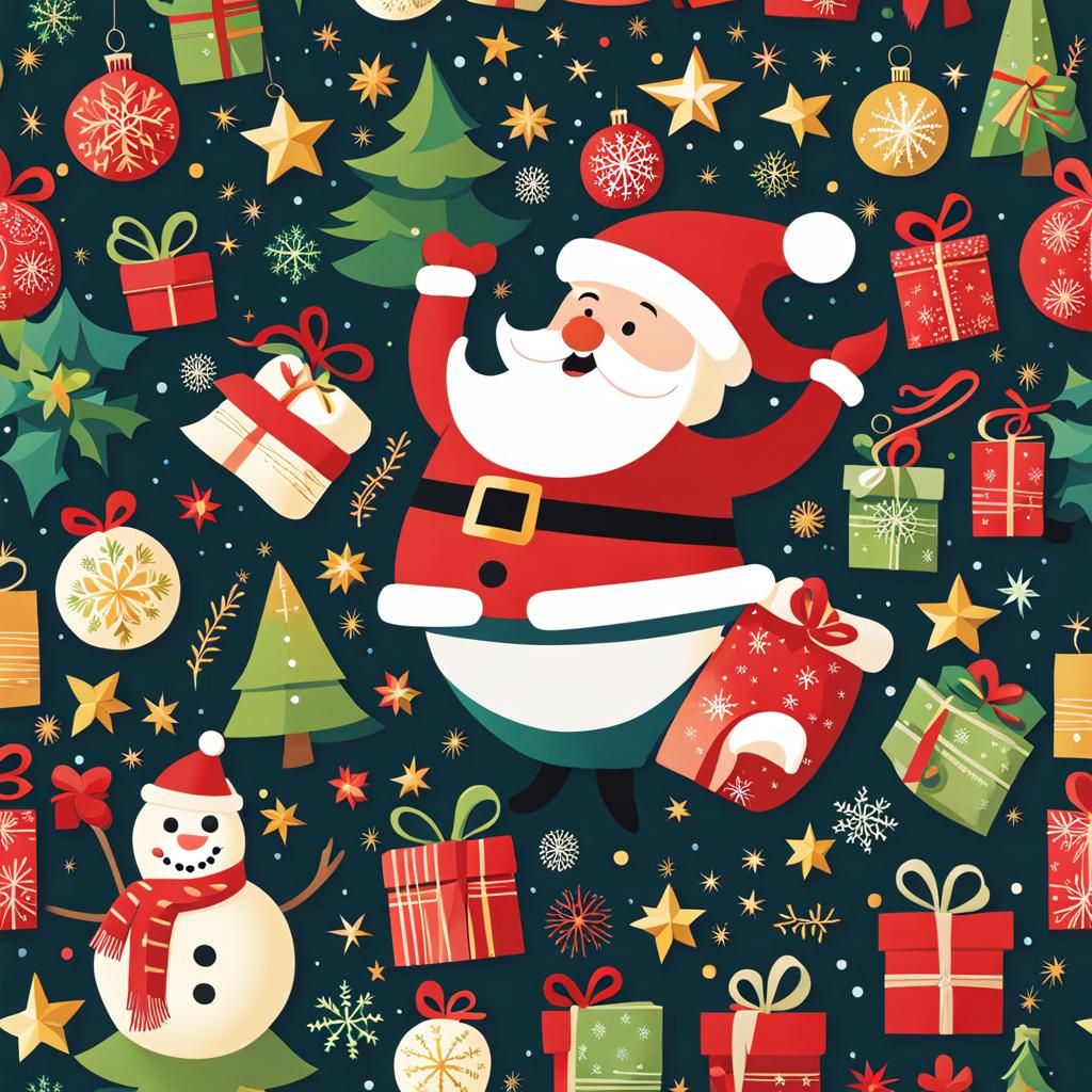 Cheerful Christmas Crafts in Storybook Illustration