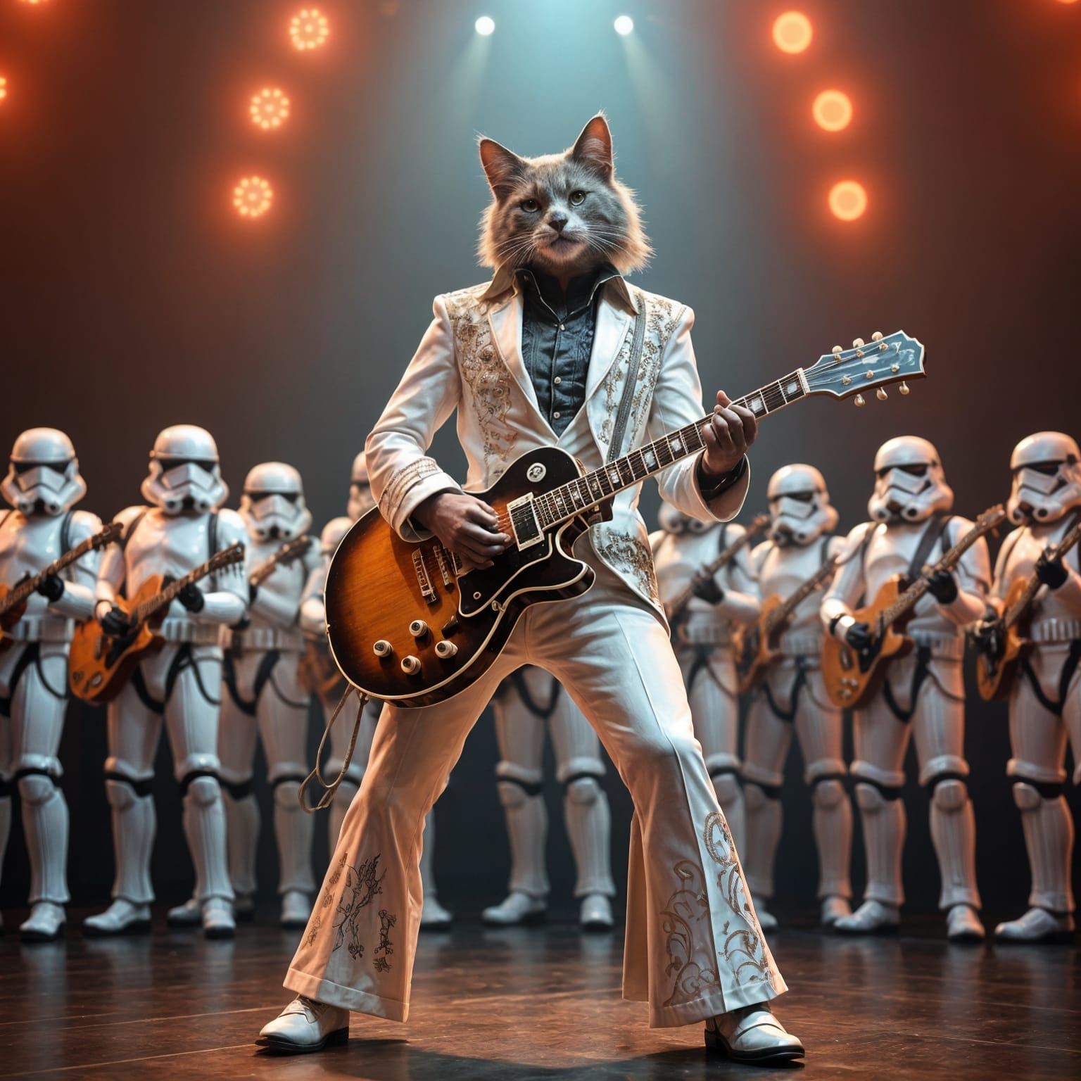 Regal Cat as Elvis in Star Wars Concert