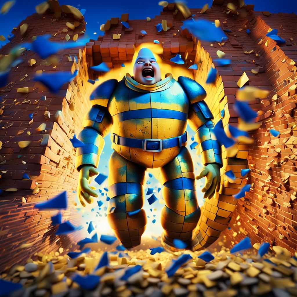 Humpty Dumpty's Fall: A Detailed Matte Painting