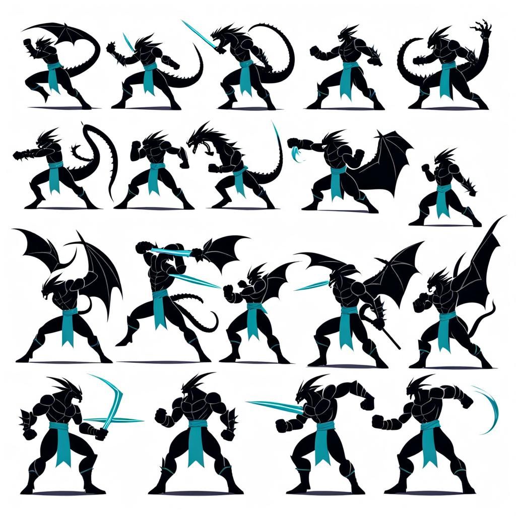 Dragon-Man Street Fighter Animation Sheet