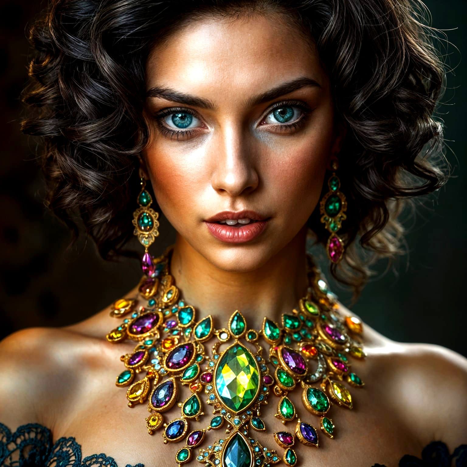 Elegant Woman in Opulent Style