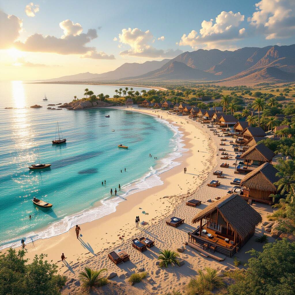 Mussulo Peninsula Panorama: Beaches, Huts, and Restaurants