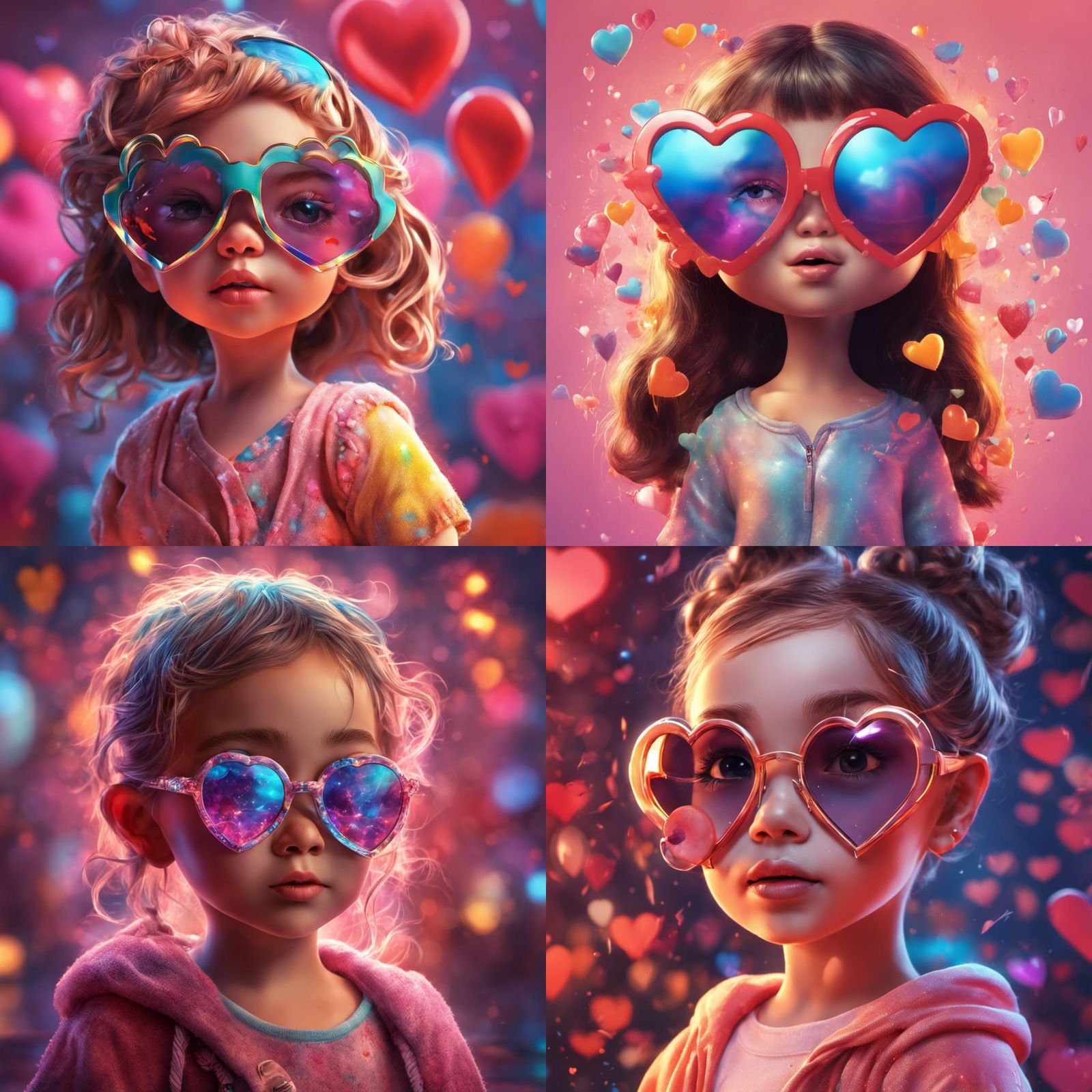 Girl Wearing Her New Sunglasses