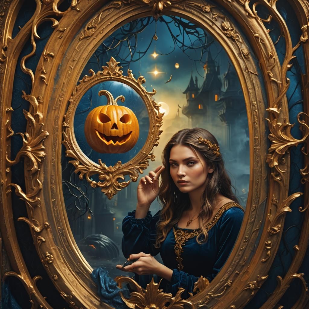 Golden Pumpkin Prison in Mystical Mirror