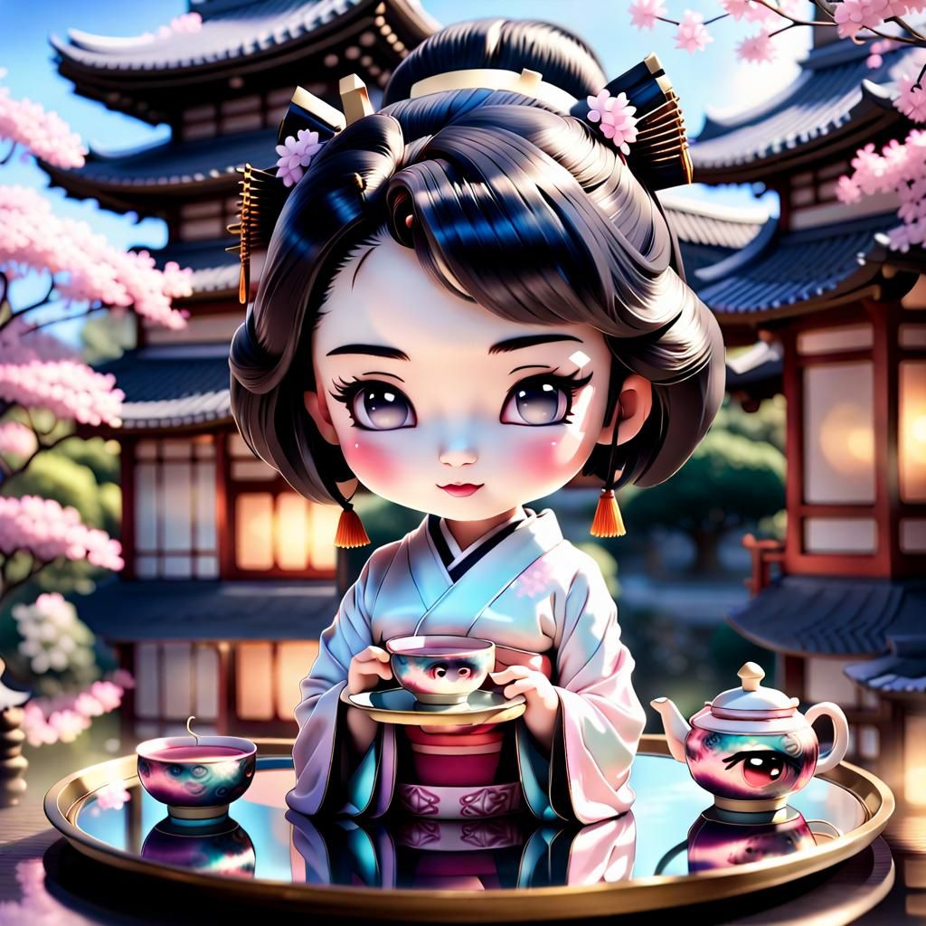 Chibi Characters, Geisha