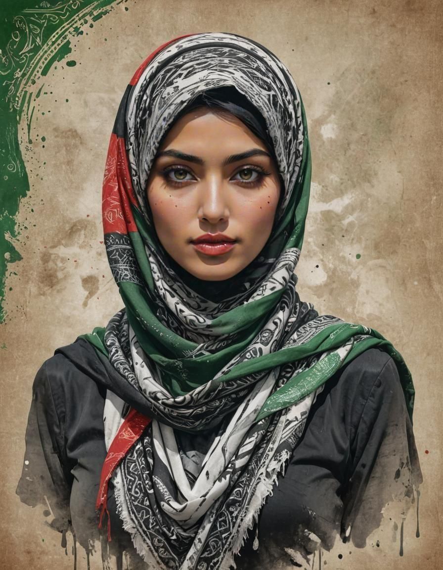 حوراء (Hawra'a) | 🇵🇸 portrait (RealVisXL v4 lighting)