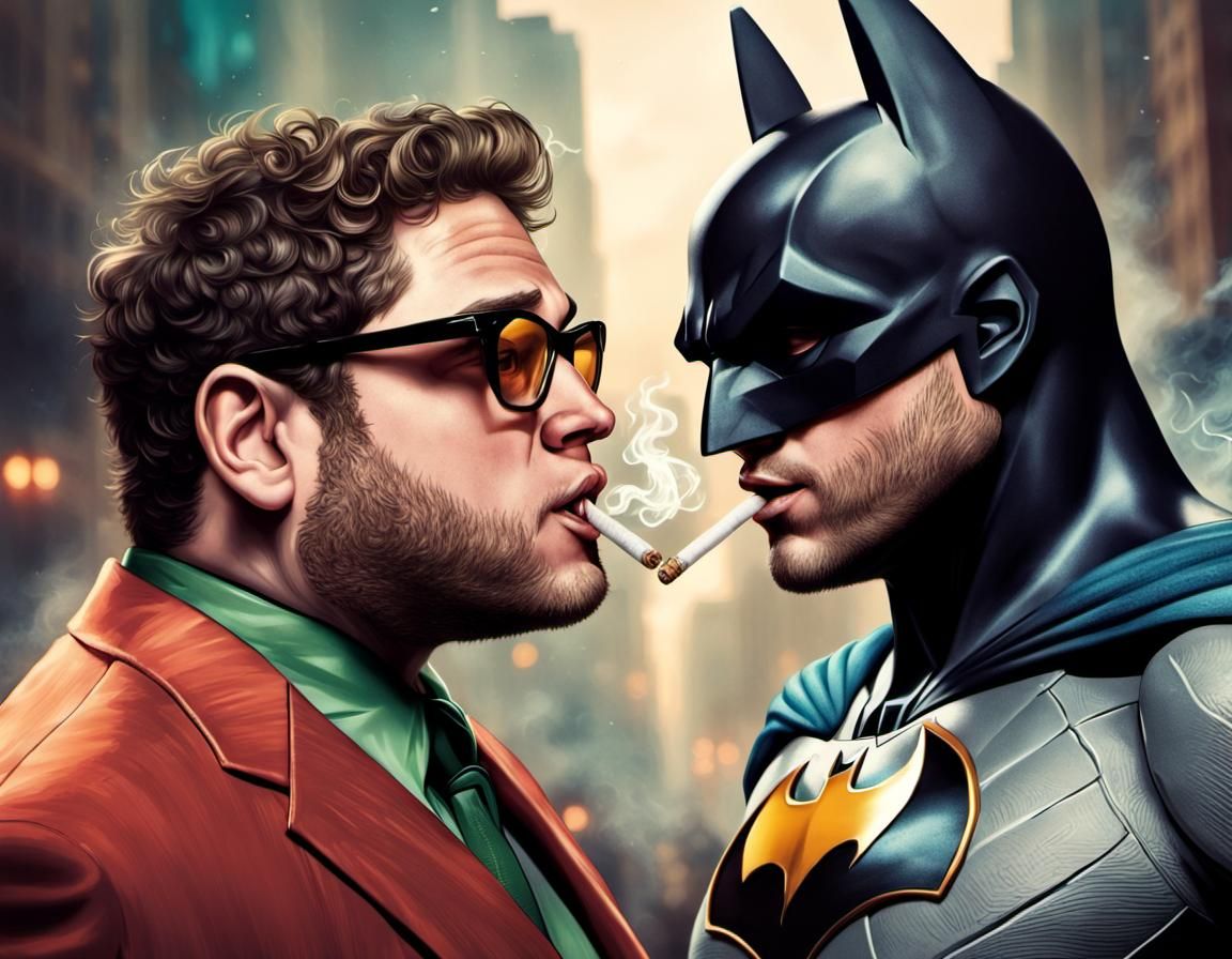 Seth Rogen as Batman and Jonah Hill as Robin