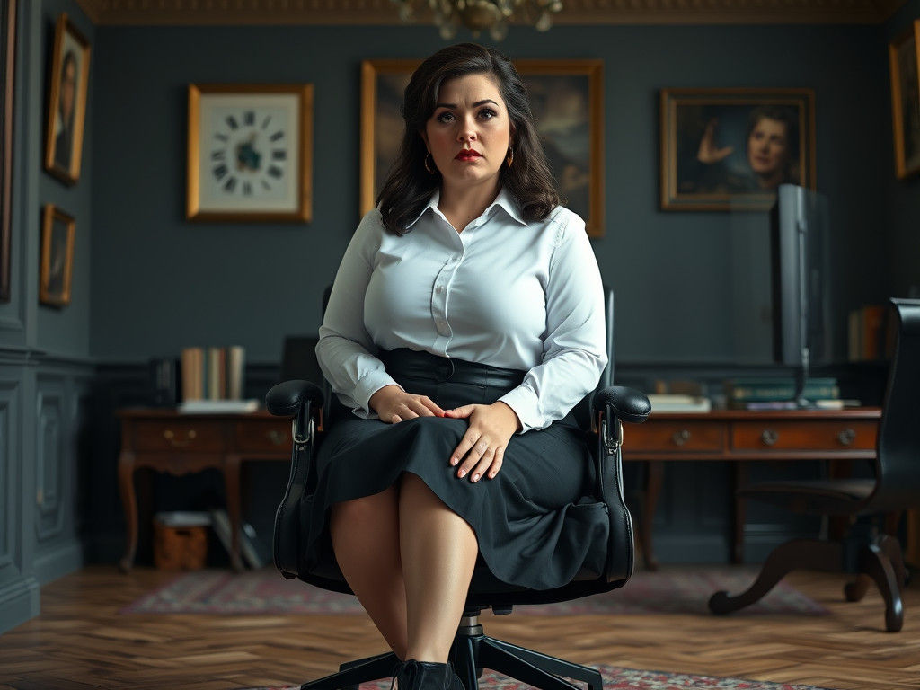 Curvy Villain Snow White Departs Office in Disguise